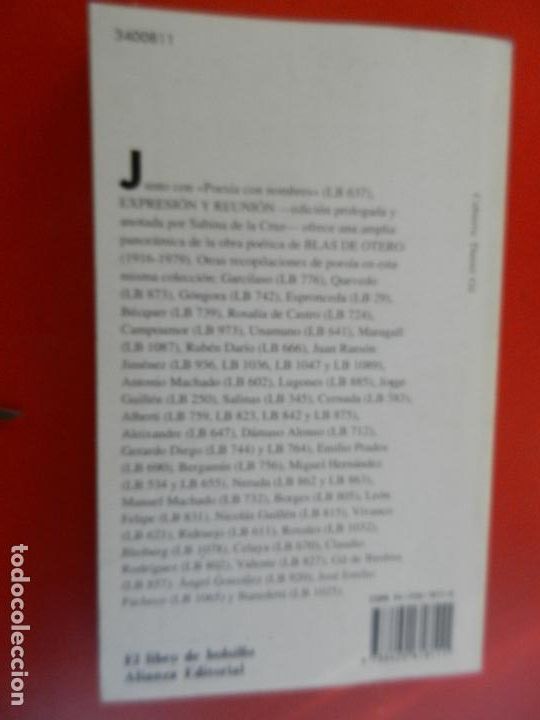 Libros: EXPRESION Y REUNION - ALIANZA EDITORIAL - 1995 - Foto 2