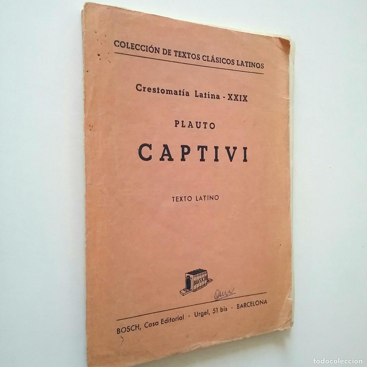 Libros: Plauto - Captivi. Texto latino - Foto 1