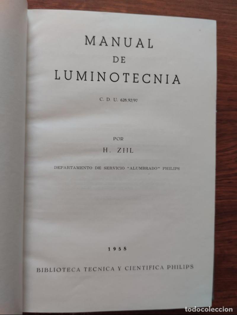 Libros: Manual de luminotecnia - H. Zijl - Foto 1