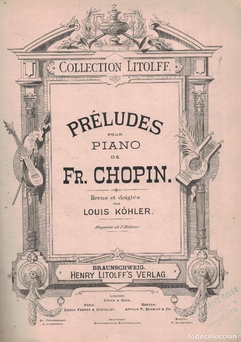 Libros: OEUVRES COMPL&Eacute;TES POUR LE PIANO. - Chopin. Fr., - Foto 1