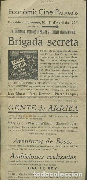 Libros: BRIGADA SECTRETA/ GENTE DE ARRIBA/ AVENTURAS DE BOSCO/ AMBICIONES REALIZADAS. - CARTEL ANTIGUO DEL E