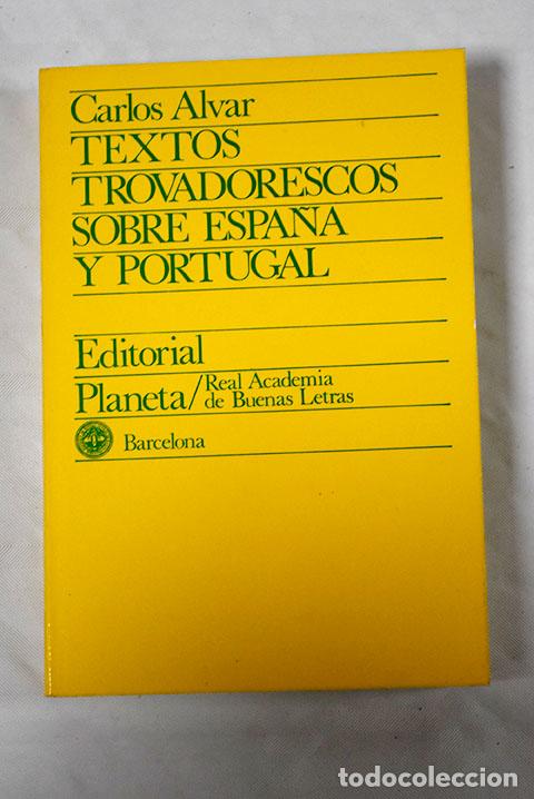 Libros: Textos trovadorescos sobre Espa&ntilde;a y Portugal - Foto 1