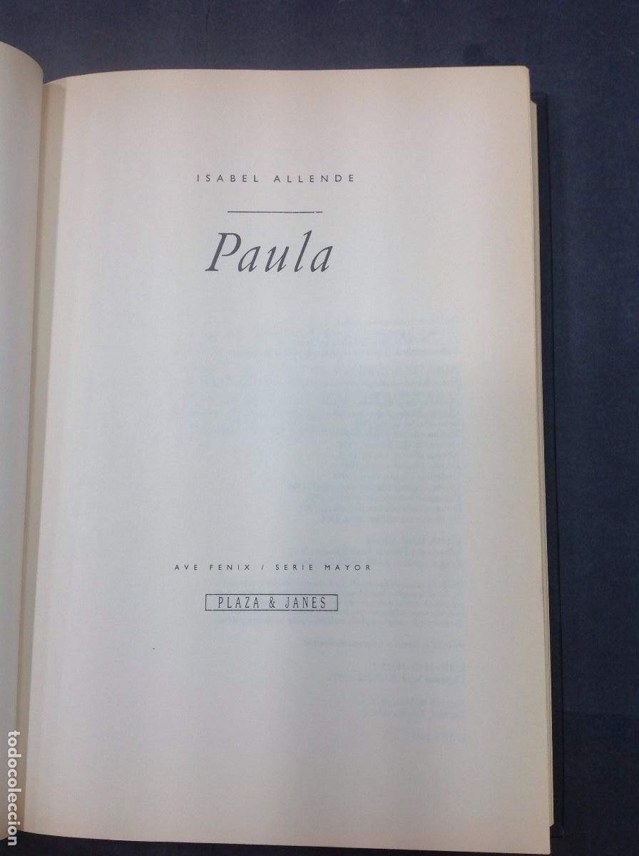 Libros: PAULA ISABEL ALLENDE. - Foto 1