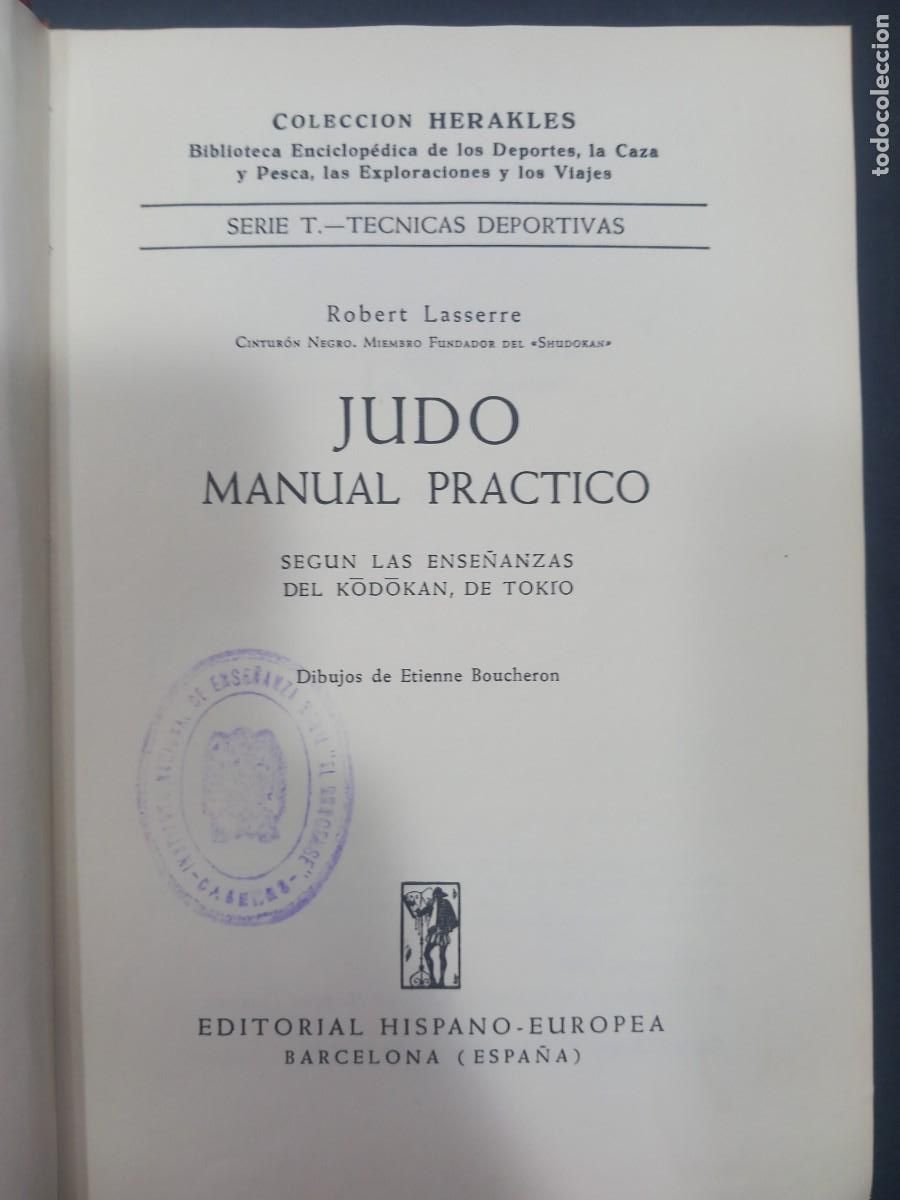 Libros: Judo Manual pr&aacute;ctico - Robert Lasserre - Foto 1