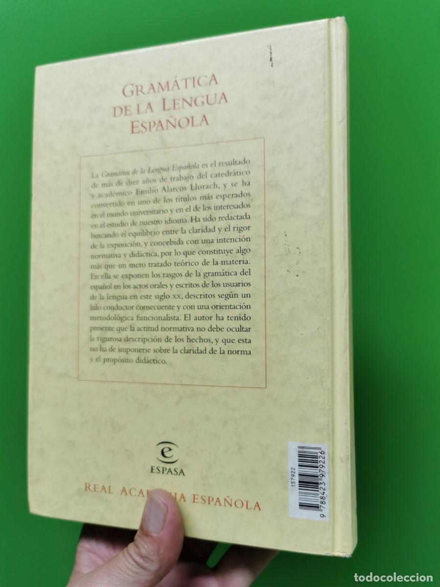 Libros: GRAM&Aacute;TICA DE LA LENGUA ESPA&Ntilde;OLA EMILIO ALARCOS LLORACH - Foto 2