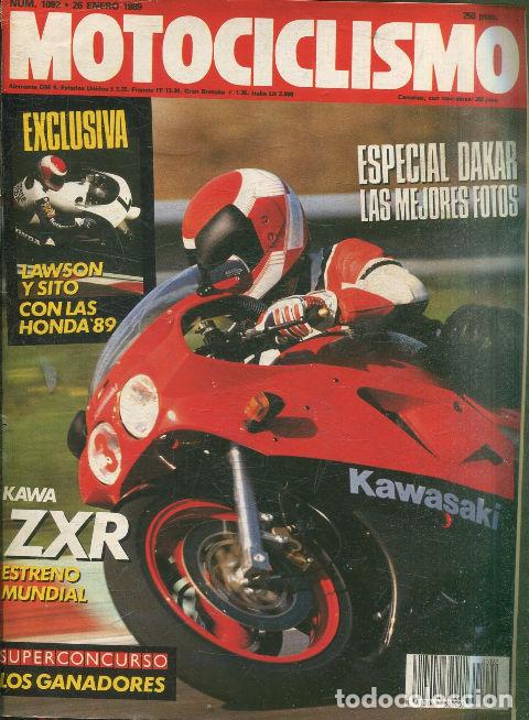 Libros: MOTOCICLISMO N&ordm; 1092. 26 ENERO 1989. LAWSON Y SITO CON LAS HONDAS &acute;89. - VV.AA.