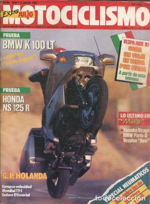 Libros: MOTOCICLISMO N&ordm; 1987. 2 JULIO 1987. BMW K 100 LT. - VV.AA.