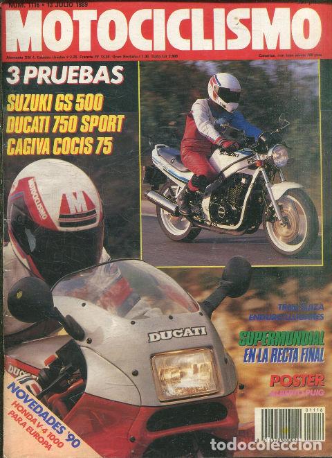 Libros: MOTOCICLISMO N&ordm; 1116. 13 JULIO 1989. HONDA V-4 1000 PARA EUROPA. - VV.AA.