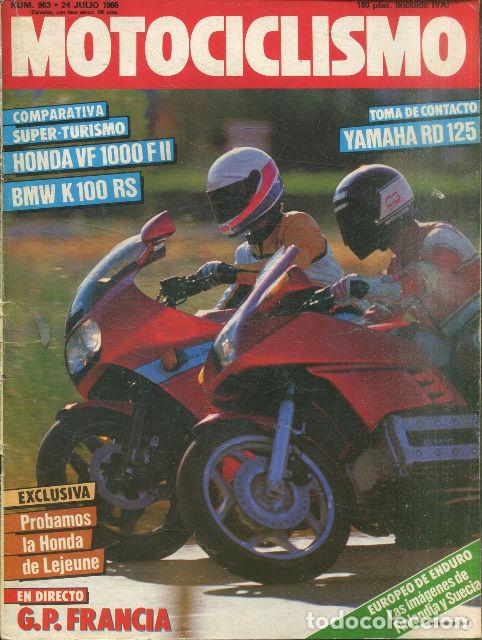 Libros: MOTOCICLISMO N&ordm; 963. 24 JULIO 1986. PROBAMOS LA HONDA DE LEJEUNE. - VV.AA.