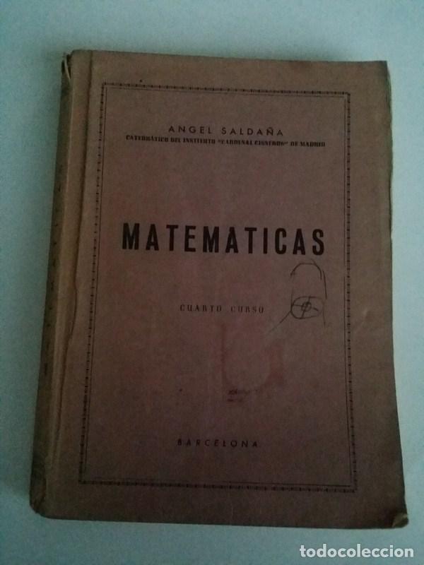 Libros: Matematicas. 4&ordm; Curso - Angel Salda&ntilde;a - Foto 1
