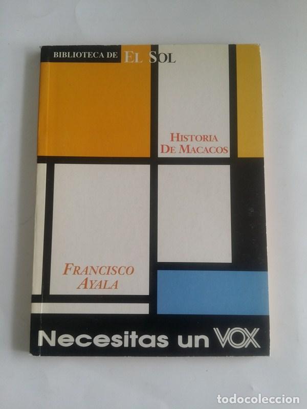 Libros: Historia de Macacos - Francisco ayala - Foto 1