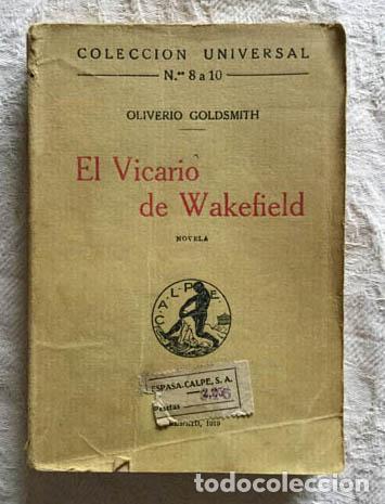Libros: El Vicario de Wakefield - Oliverio Goldsmith - Foto 1