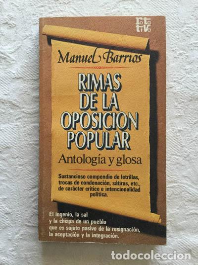 Libros: Rimas de la oposici&oacute;n popular - Manual Barrios - Foto 1