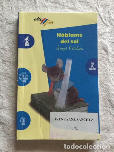 Libros: H&aacute;blame del sol - &Aacute;ngel Esteban - Foto 1