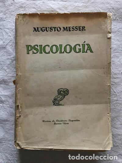 Libros: Psicolog&iacute;a - Augusto Messer - Foto 1