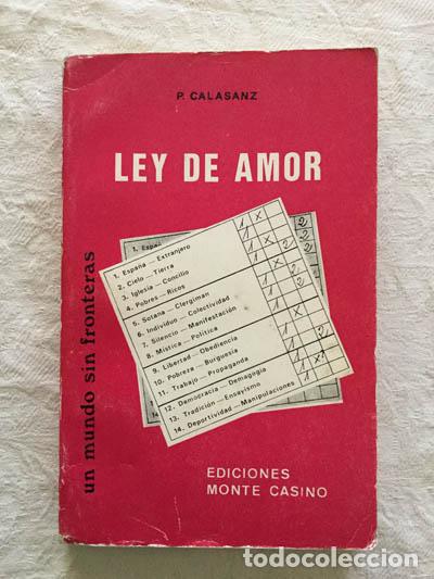 Libros: Ley de amor - P. Calasanz - Foto 1
