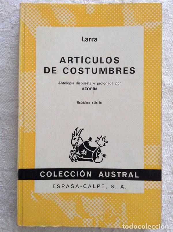 Libros: Articulos de costumbres - Larra - Foto 1