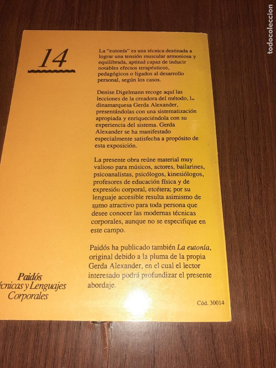 Libros: LA EUTONIA DE GERDA ALEXANDER � CUERPO MENTE - DENISE DIGELMANN - Foto 2