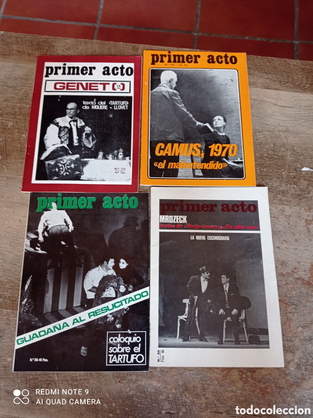 books: 4 revistas primer acto n 118 ,115 ,88,116