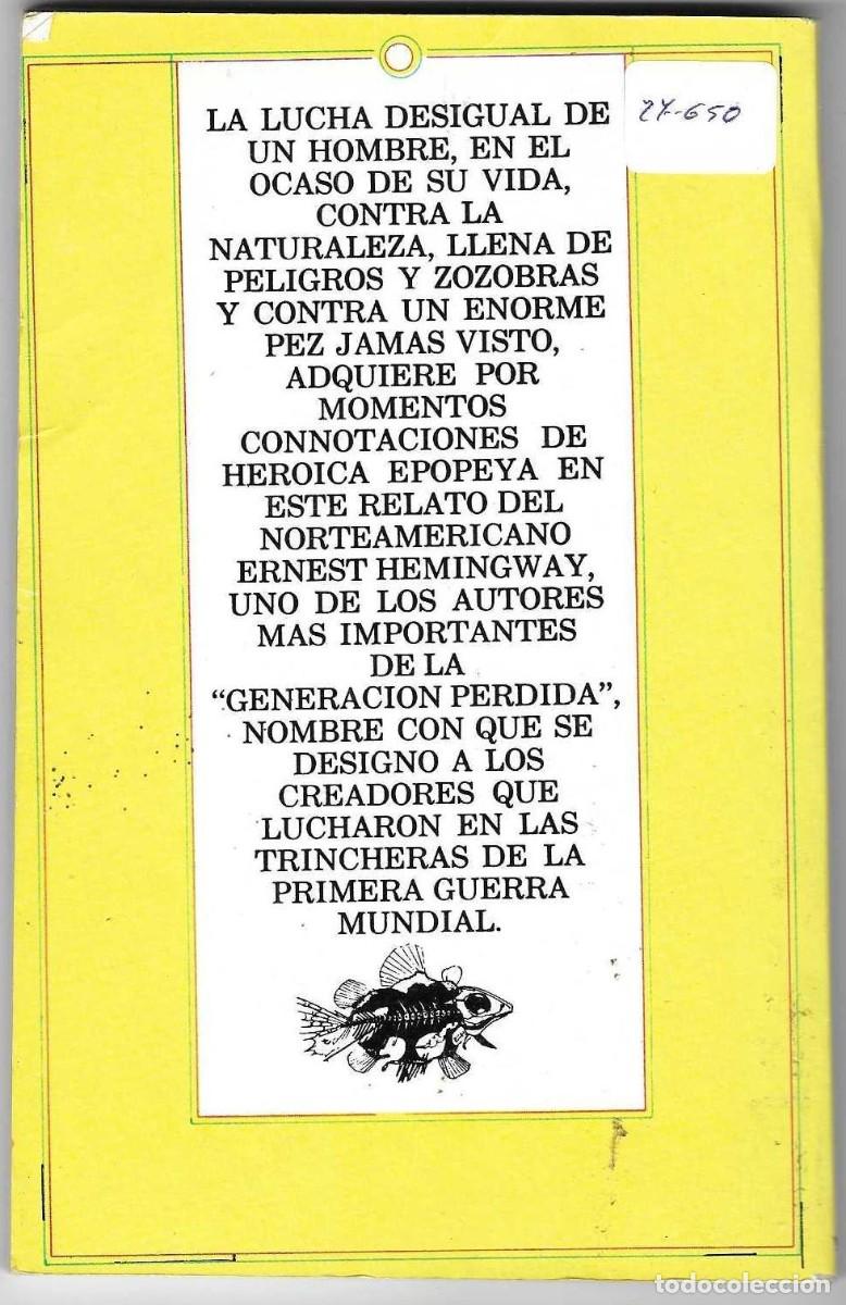 Libros: Libro. El Viejo y el Mar. E. Hemingway. 27-650 - Foto 2