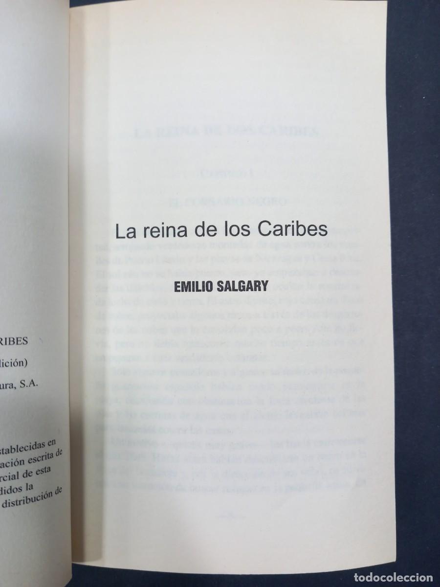 Libros: LA REINA DE LOS CARIBES. EMILIO SALGARI - Foto 3