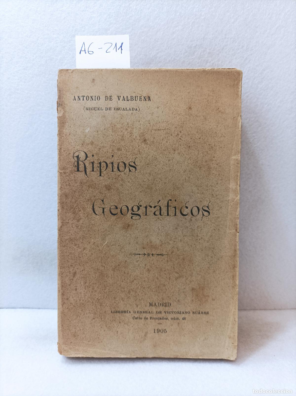 Libros: VALBUENA, De Antonio: - Ripios geogr&aacute;ficos. - Foto 1