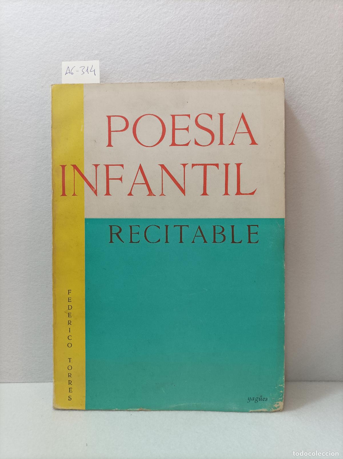 Libros: TORRES, Federico: - Poes&iacute;a infantil recitable. - Foto 1