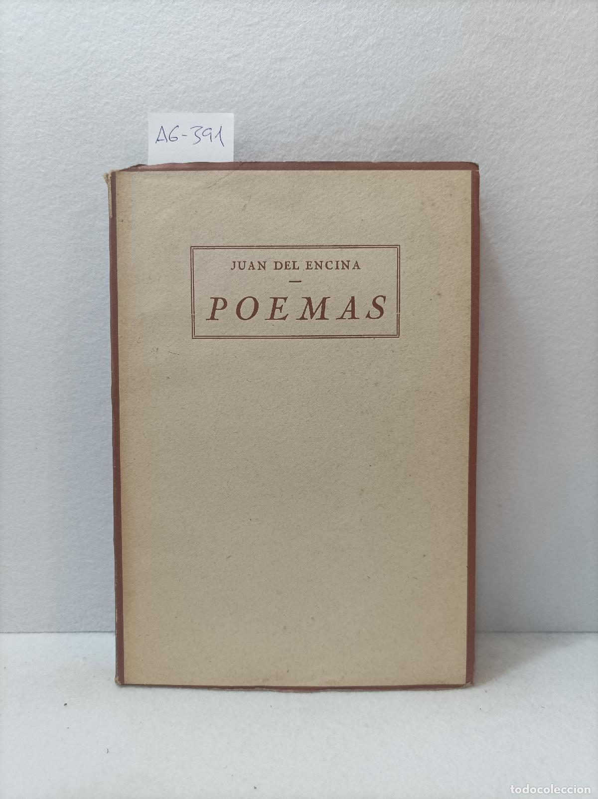 Libros: ENCINA, Del Juan: - Poemas. - Foto 1