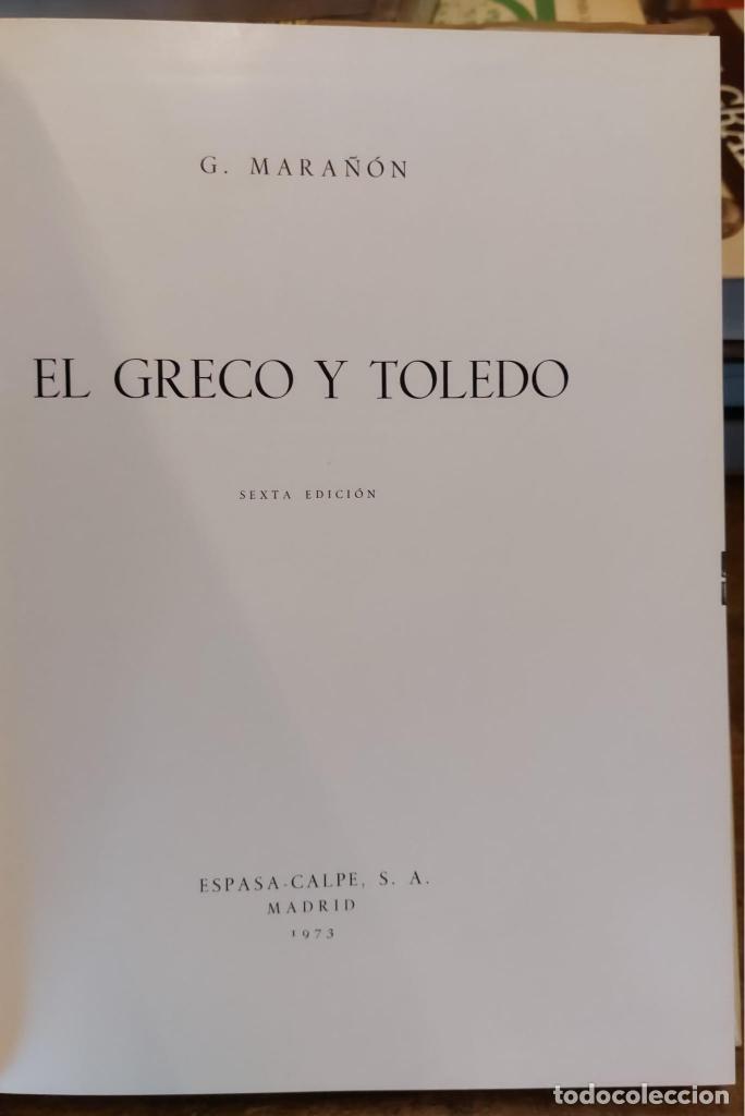 Libros: EL GRECO Y TOLEDO. 6&ordf; edici&oacute;n. - MARA&Ntilde;ON, G. - Foto 2