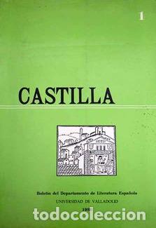 Libros: CASTILLA 1. BOLET&Iacute;N DEL DEPARTAMENTO DE LITERATURA ESPA&Ntilde;OLA UNIVERSIDAD DE VALLADOLID - VV.AA.