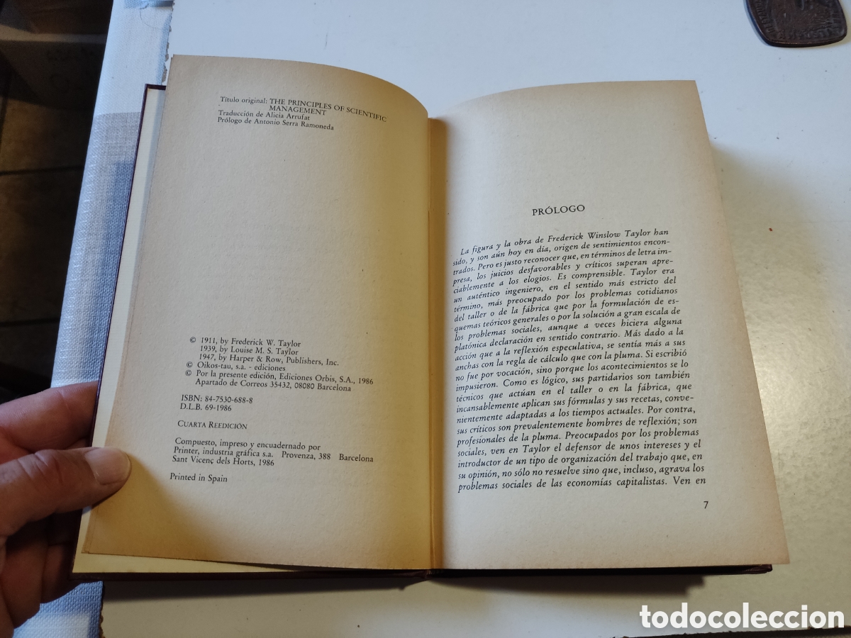 Libros: Libro Management cient&iacute;fico,frederick winslow Taylor - Foto 2