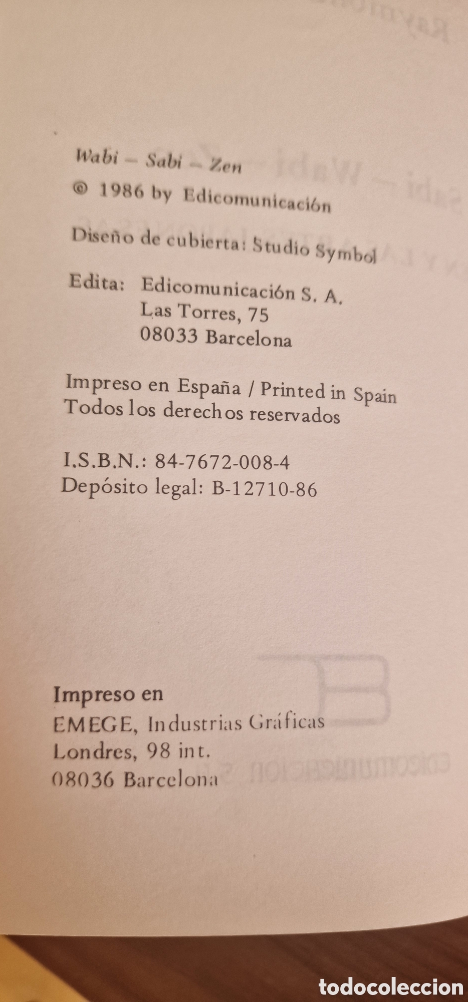 Libros: Sabi wabi zen, Raymond Thomas - Foto 4