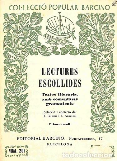 Libri di seconda mano: Lectures escollides I