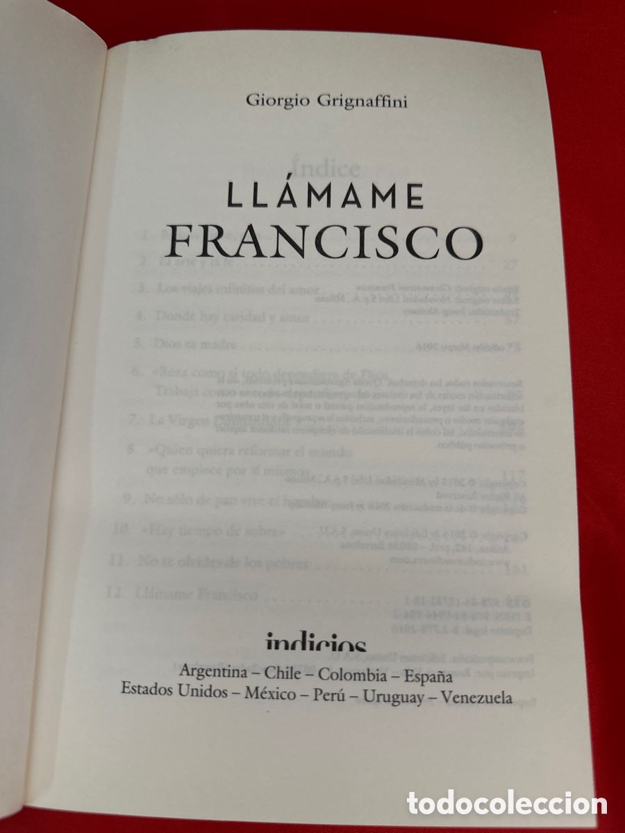 Libros: L&Aacute;MAME FRANCISCO - GIORGIO GRIGNAFFINI ( UNA VERSI&Oacute;N NOVELADA DE BERGOGLIO ) - Foto 2