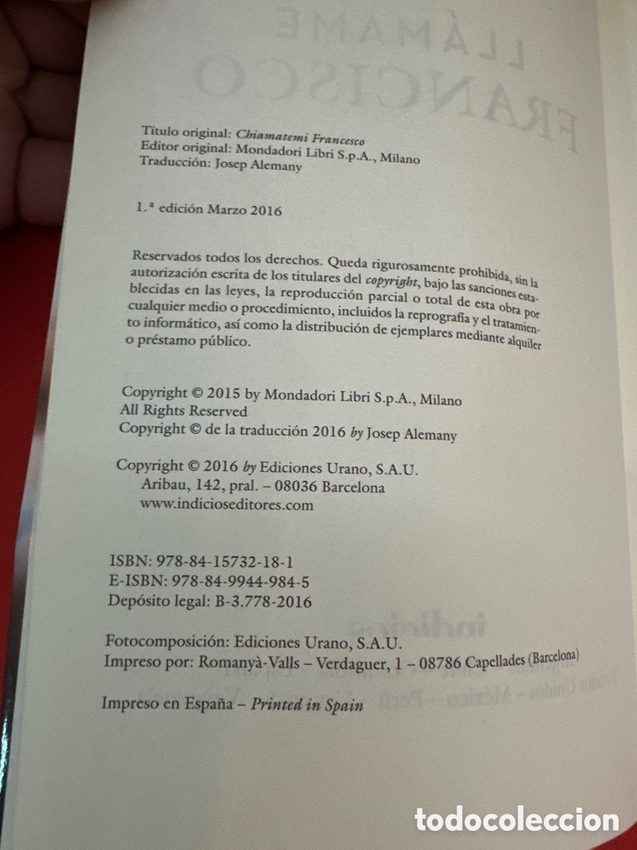 Libros: L&Aacute;MAME FRANCISCO - GIORGIO GRIGNAFFINI ( UNA VERSI&Oacute;N NOVELADA DE BERGOGLIO ) - Foto 3