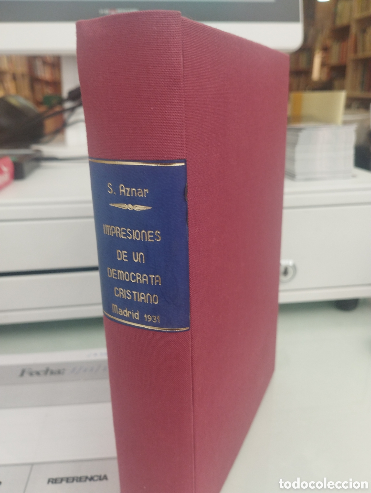 Libros: IMPRESIONES DE UN DEMOCRATA CRISTIANO - AZNAR, Severino - Foto 2