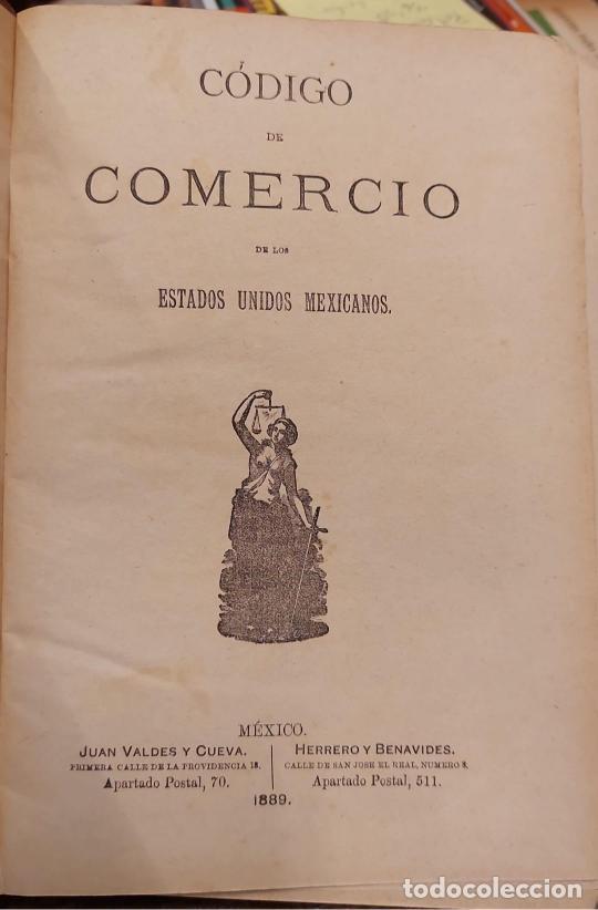 Libros: CODIGO DE COMERCIO DE LOS ESTADOS UNIDOS MEXICANOS. - MEXICO. - Foto 2