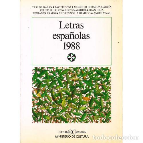 Libros: LETRAS ESPA&Ntilde;OLAS 1988 - AA.VV. - Sin Especificar - Foto 1