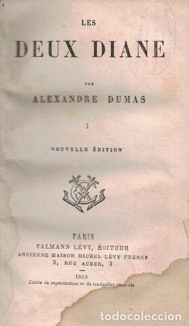 Libros: LES DEUX DIANE. Tomo 1&ordm;. - Dumas. Alexandre, - Foto 1