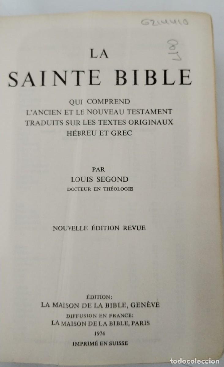 Libros: La sainte Bible - VVAA - Foto 1