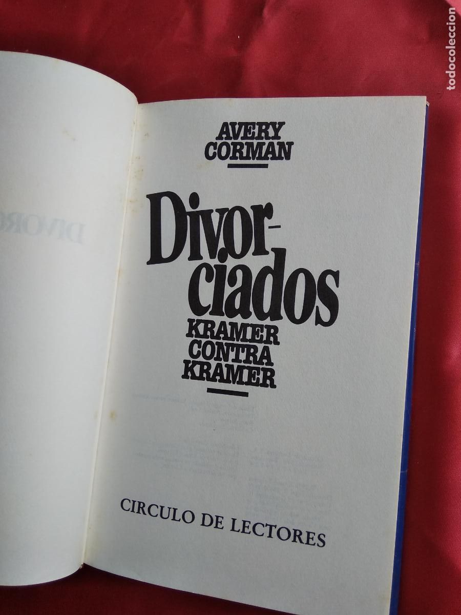 Libros: Divorciados. Avery Corman. 1979. L.8760-1306 - Foto 2