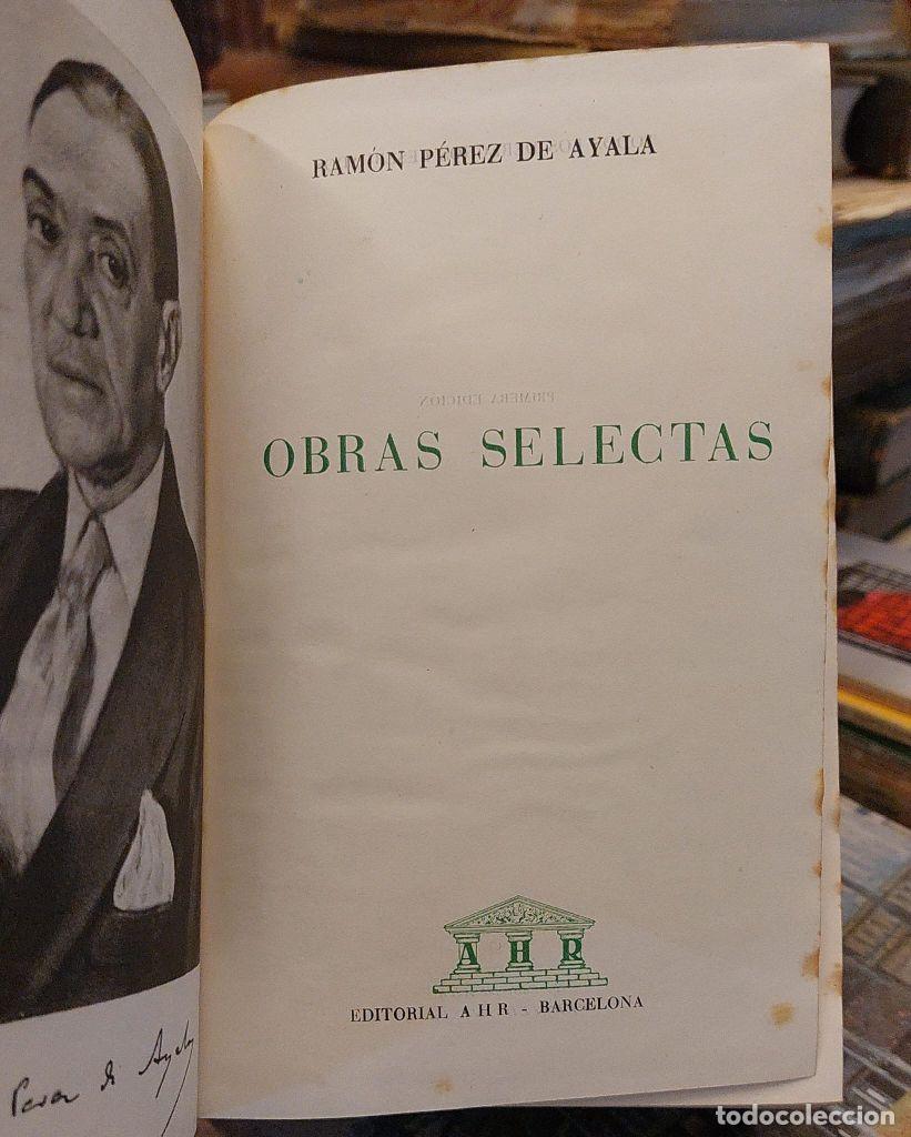 Libros: OBRAS SELECTAS. - PEREZ DE AYALA, Ram&oacute;n. - Foto 2