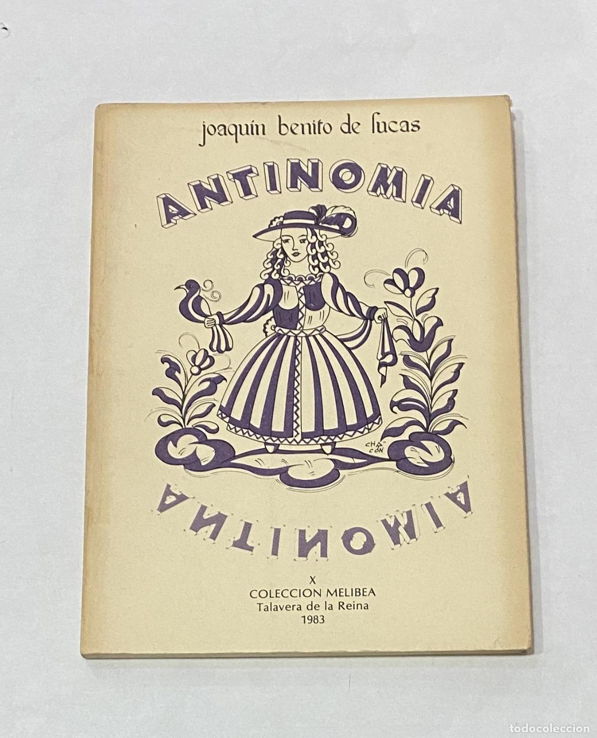 Libros: BENITO DE LUCAS, Joaqu&iacute;n. - Antinomia. - Foto 1
