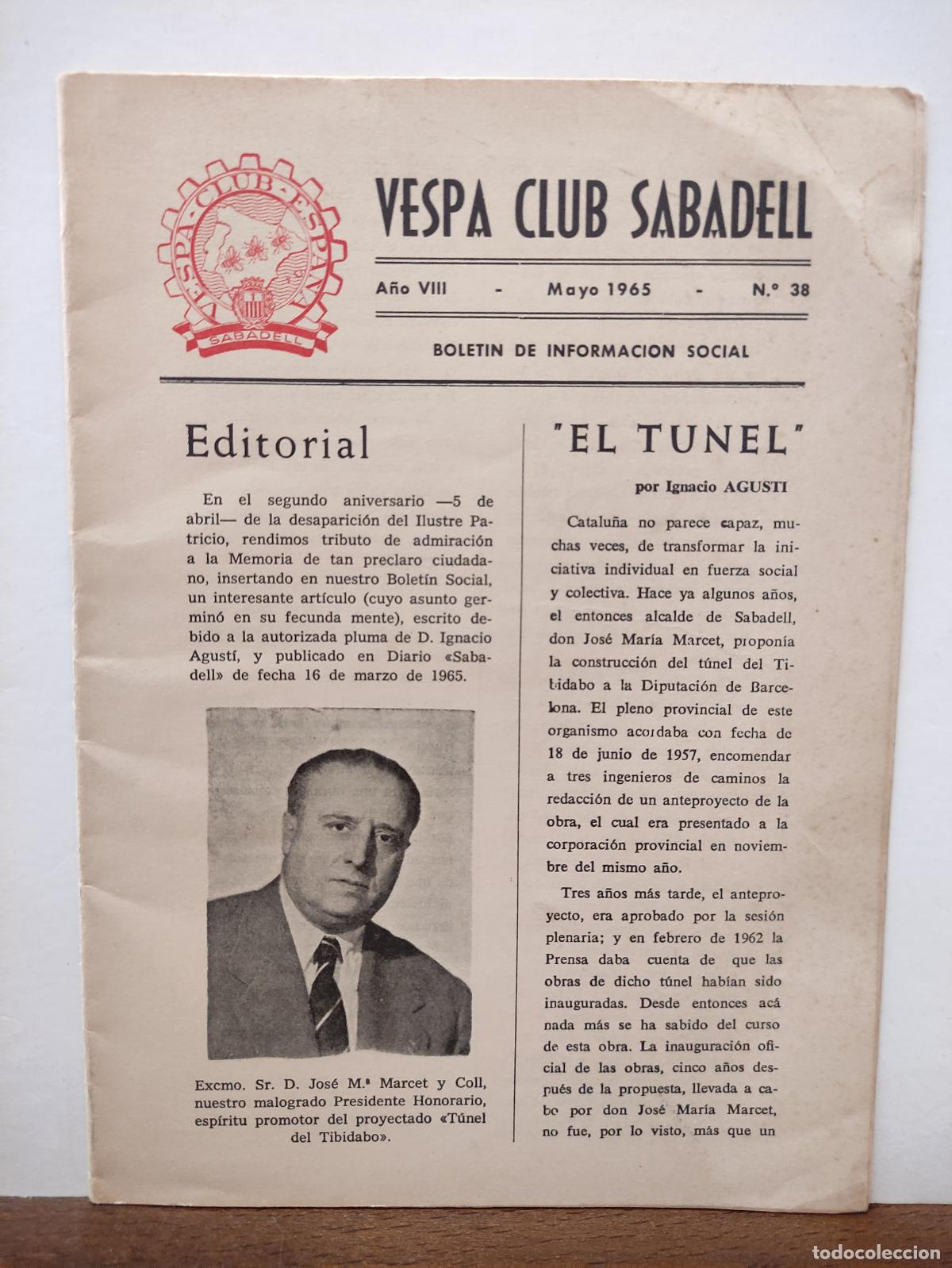 Libros: VESPA CLUB SABADELL - Foto 1