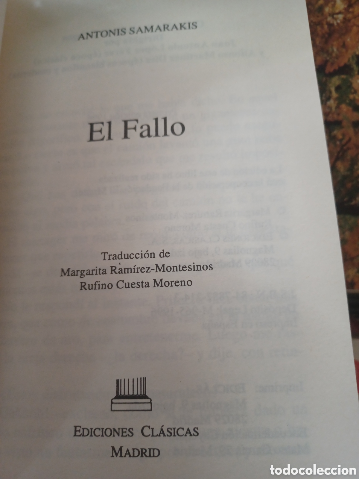 Libros: Barybook 155. El fallo Antonis samarakis ediciones cl&aacute;sicas - Foto 2