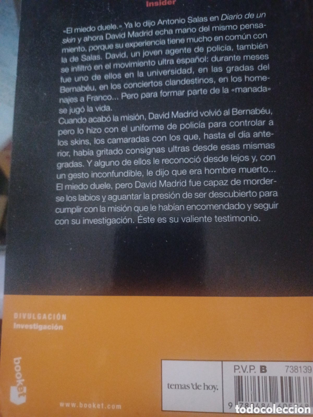 Libros: Barybook 153. Insider David Madrid ediciones temas de hoy - Foto 2