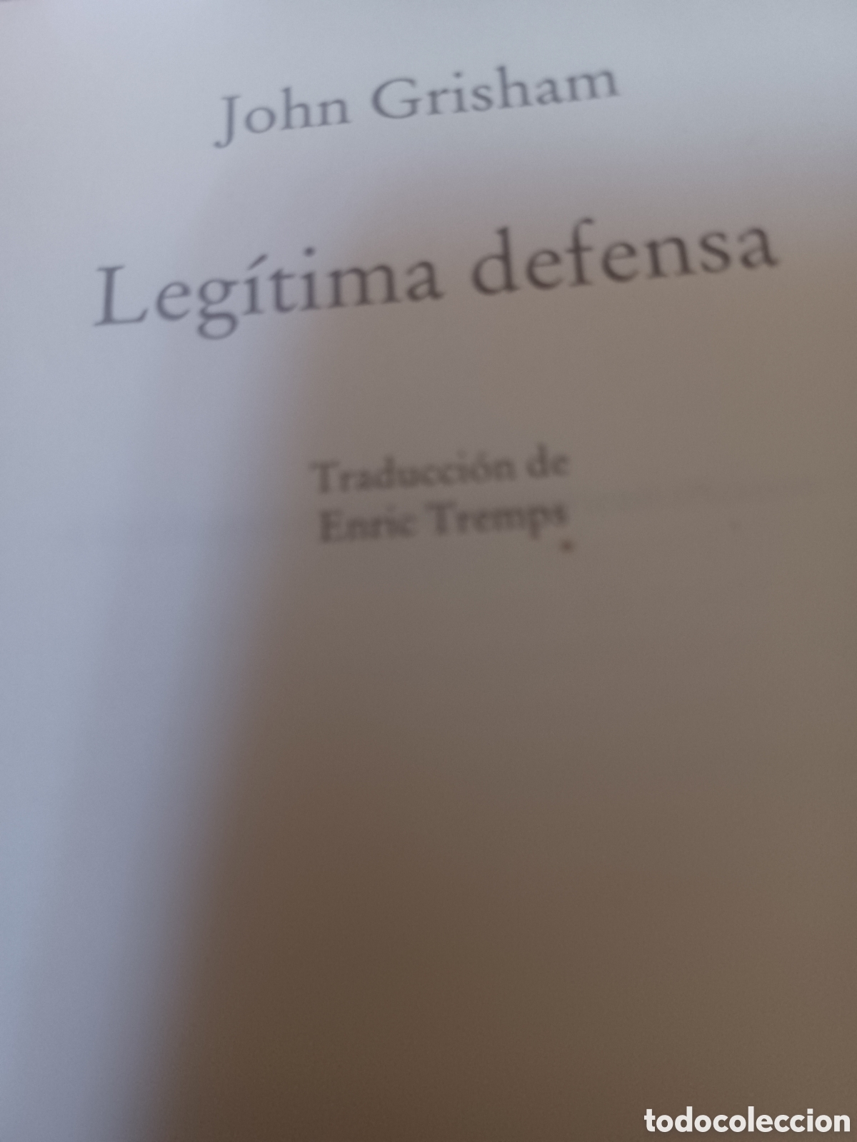 Libros: Barybook 153. Leg&iacute;tima defensa John Grisham C&iacute;rculo de Lectores - Foto 1