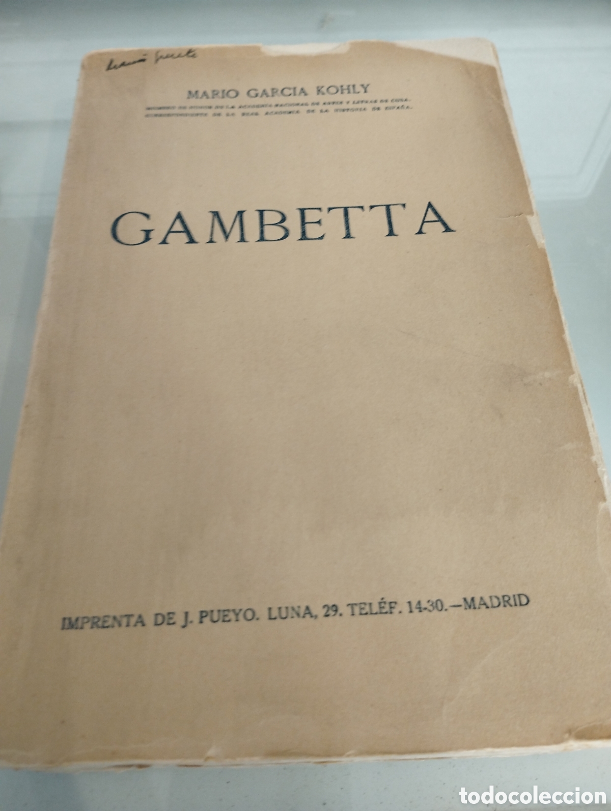 Libros: GAMBETTA - GARCIA KOHLY , Mario - Foto 1