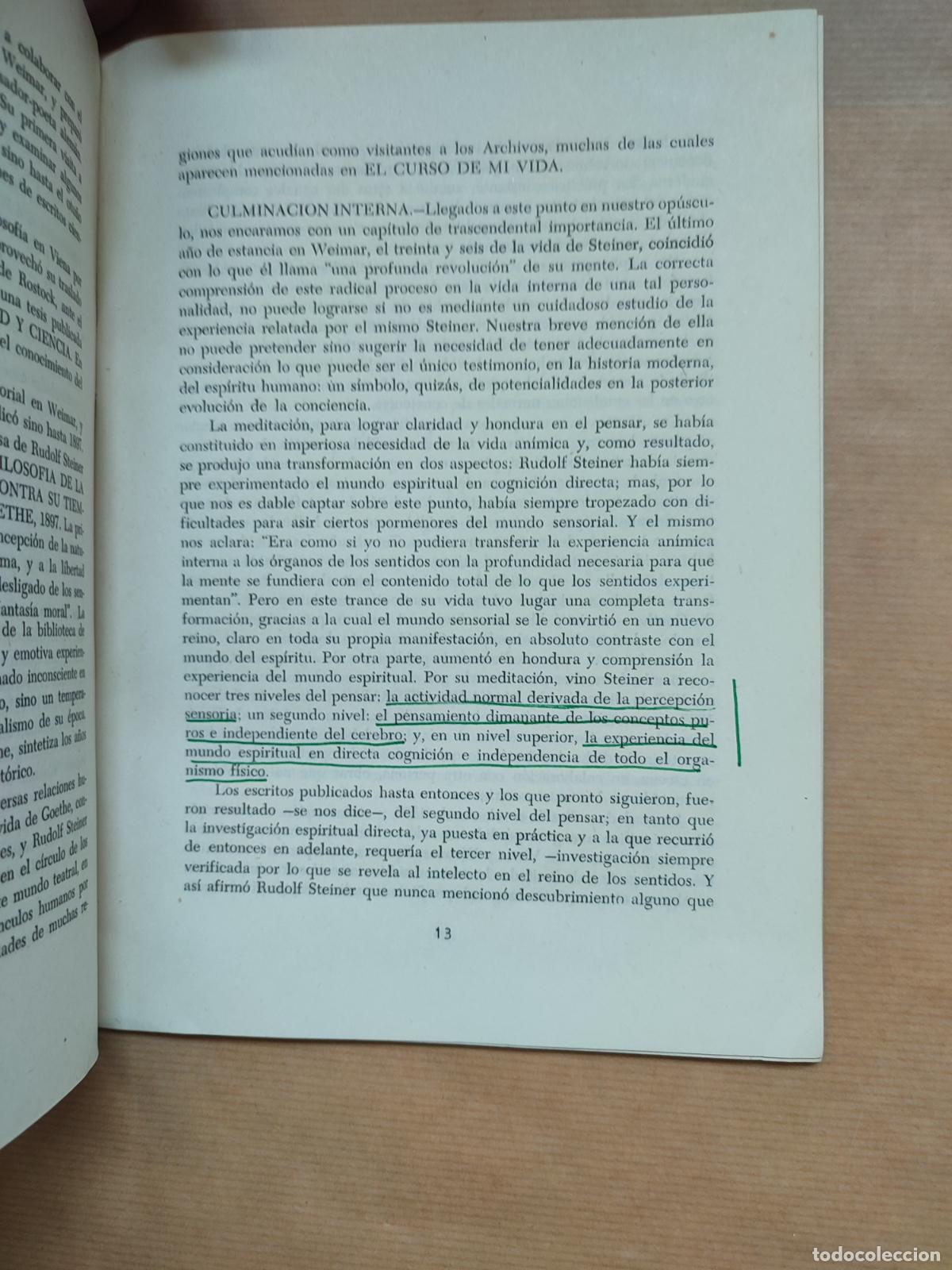 Libros: Rudolf Steiner Cient&iacute;fico del esp&iacute;ritu y maestro. - Olin D. Wannamaker. - Foto 2