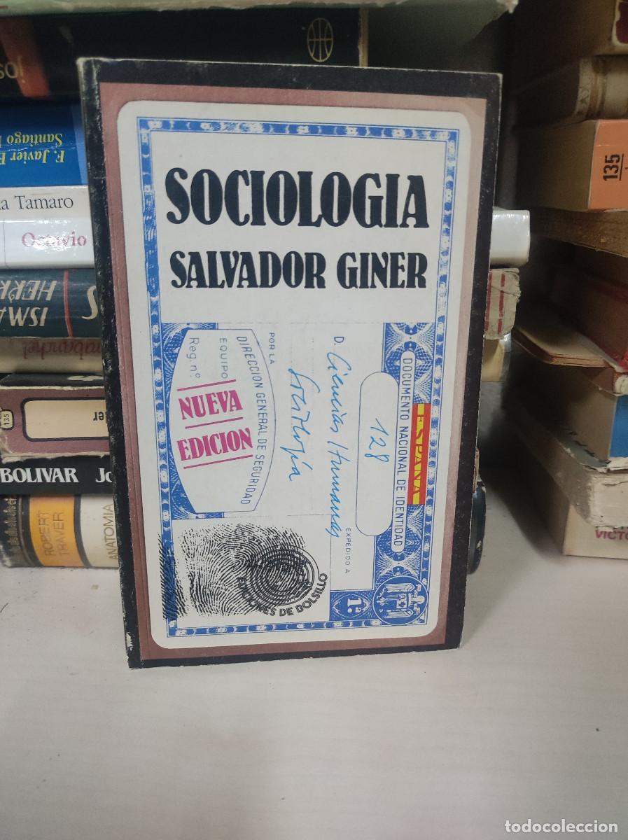 Libros: SOCIOLOGIA SALVADOR GINER - Foto 1